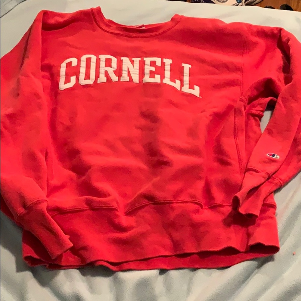 red cornell champion crew neck